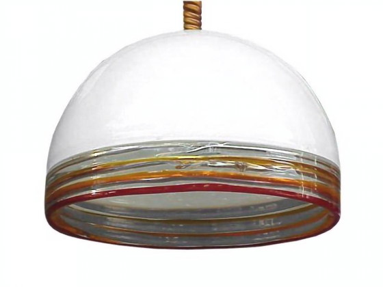 Image 1 of Plafonnier Leucos en verre Febo par Robert Pamio 1970