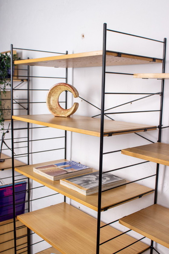 Image 1 of Vintage WHB String boekenkast, dressoir, kast, midden van de 20e eeuw