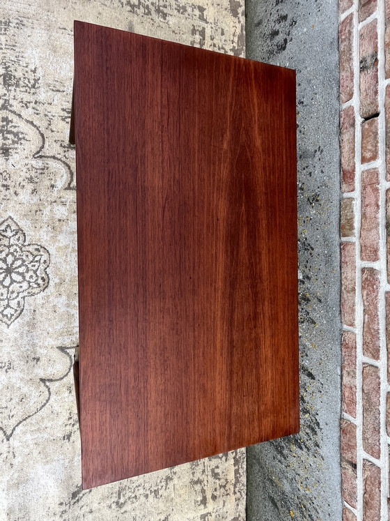 Image 1 of Tavolino laterale vintage danese in teak, carrello di metà secolo, tavolino laterale