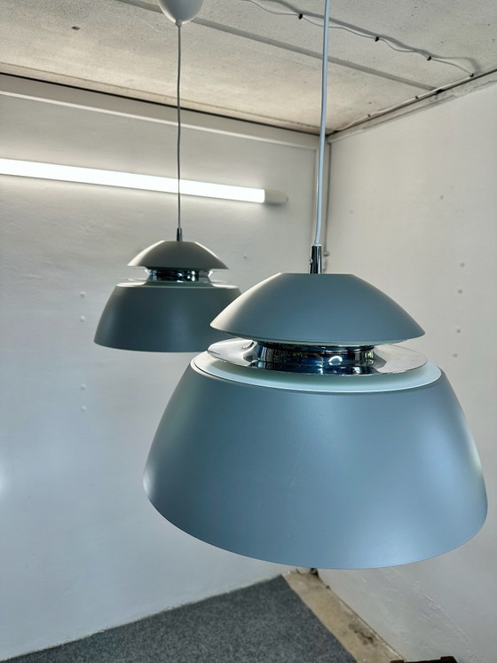 2 Design Belid Avalon Ceiling lights T1301 Mid Century Space Age, Metal, Grey (photo 13 of 14)