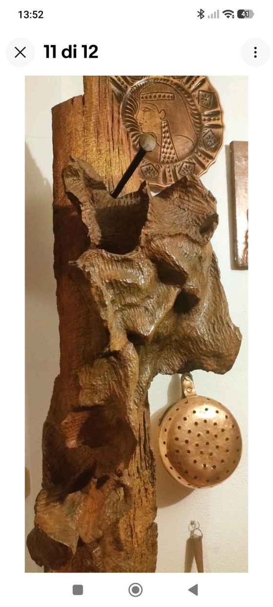 Olive Root Sculpture, Dating Back to 1980, Entitled "SACRED TOTEM" (Palazzo Barberini - Rome Exhibition (photo 11 of 12)