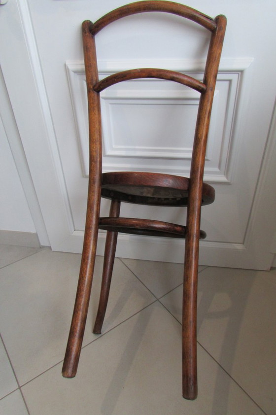 Image 1 of Bistro-Stuhl mit verziertem Sitz von Jacob & Josef Kohn