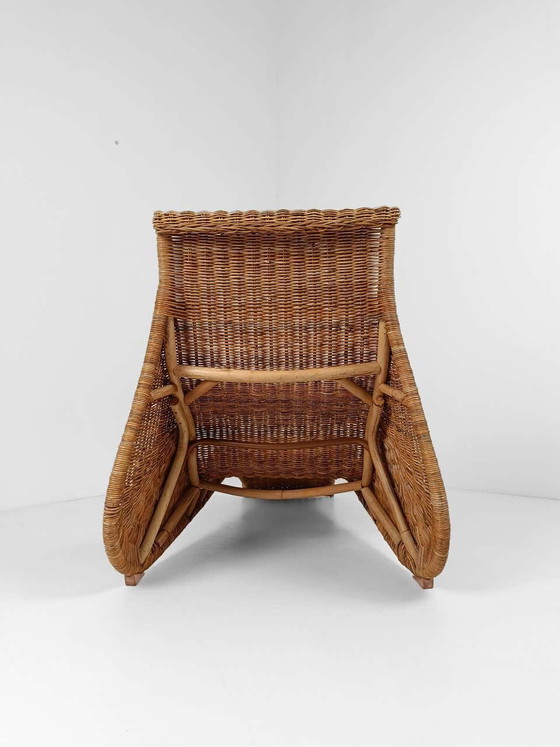 Chaise Longue by Carl Öjerstam, 1990s Design – Wicker (photo 3 of 10)