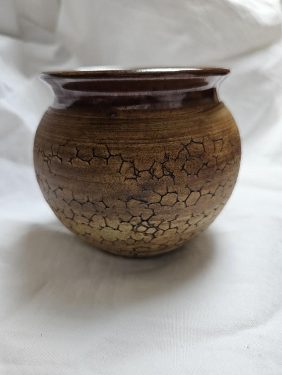 Image 1 of Gum leaf Wartook Pottery jar