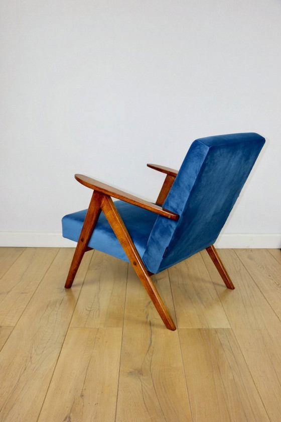 Image 1 of B-310 VAR fauteuil zeeblauw fluweel - 2 stuks beschikbaar