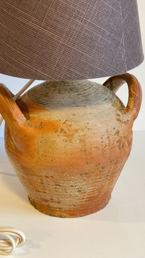 Image 1 of Vintage Handmade Pottery Lamp