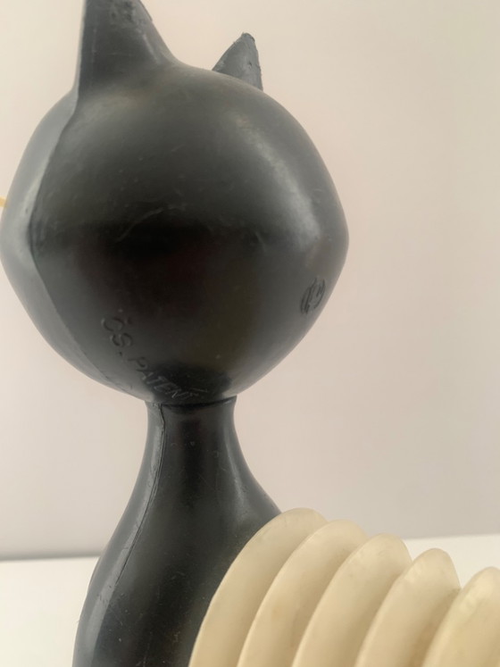 Image 1 of Chat Accordéon Animal Squeaky Toy Libuse Niklova 1963 Fatra Napajedla République tchèque CSSR Design République tchèque