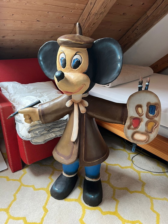 Image 1 of Handgeschnitzte Mickey Mouse aus den 50-igern