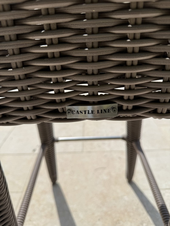 Image 1 of x6 Eetkamerstoelen Riviera van imitatiewicker