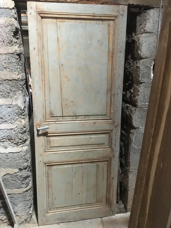 Abgezogene Kieferntür – Dekorative Objekte, Holz, Vintage (photo 2 of 21)