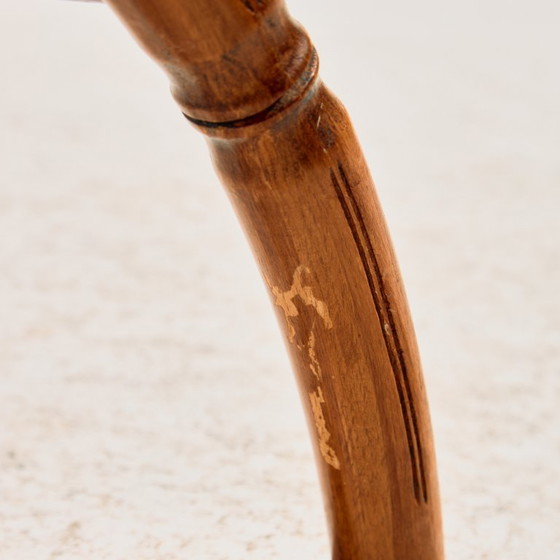 MK11244 Notenhouten fauteuil met een bamboe-achtig design – Wood (photo 13 of 14)