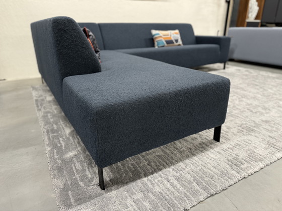 Image 1 of Gelderland 6511 Sofá esquinero de tela azul Sofá de diseño 293x240