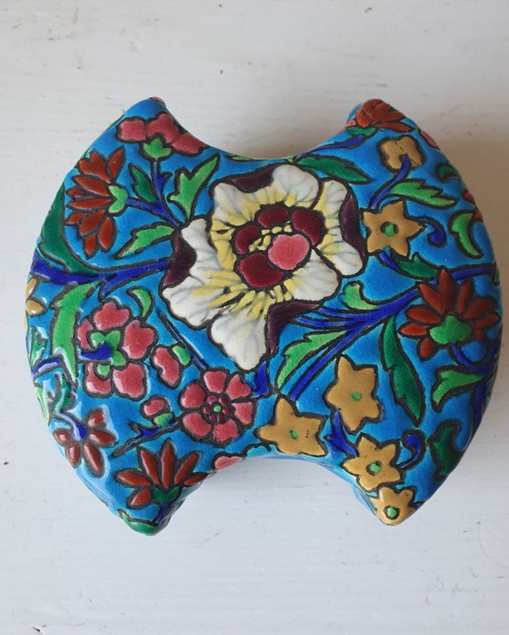 Scatola antica Longwy - Decorazione D793 (Francia, ca. 1930) – Oggetti decorativi, Ceramica (photo 8 of 13)