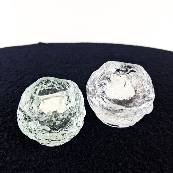 2x Vintage Kosta Boda Snowball Tealight Holder Ann Wärff – Candle holders, Glass (photo 6 of 11)