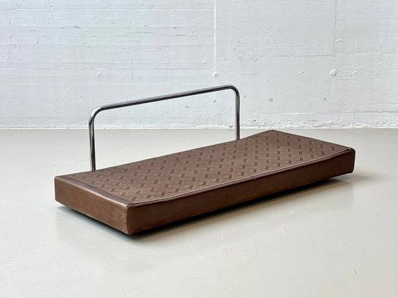 Image 1 of Sofá cama DS-85, un modelo emblemático de De Sede, color marrón coñac, Suiza, década de 1960.