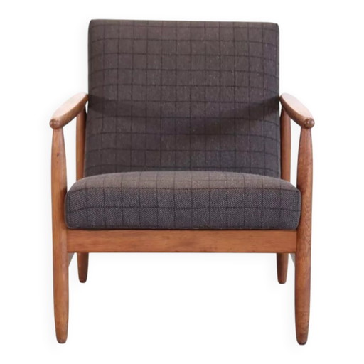 Eichenholzsessel von Ejvind Johansson für FDB Møbler, Modell J65 – Mobler, fauteuils, Mid Century Modern