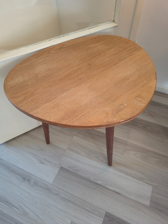 Image 1 of Tavolino laterale in legno | vintage anni '60 | organico