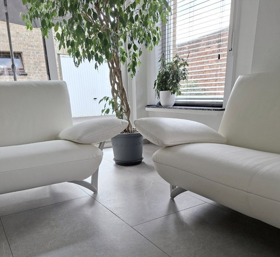 Rolf Benz 2 posti + 3 posti pelle rinnovata – Zona salotto, Metallo (photo 15 of 23)