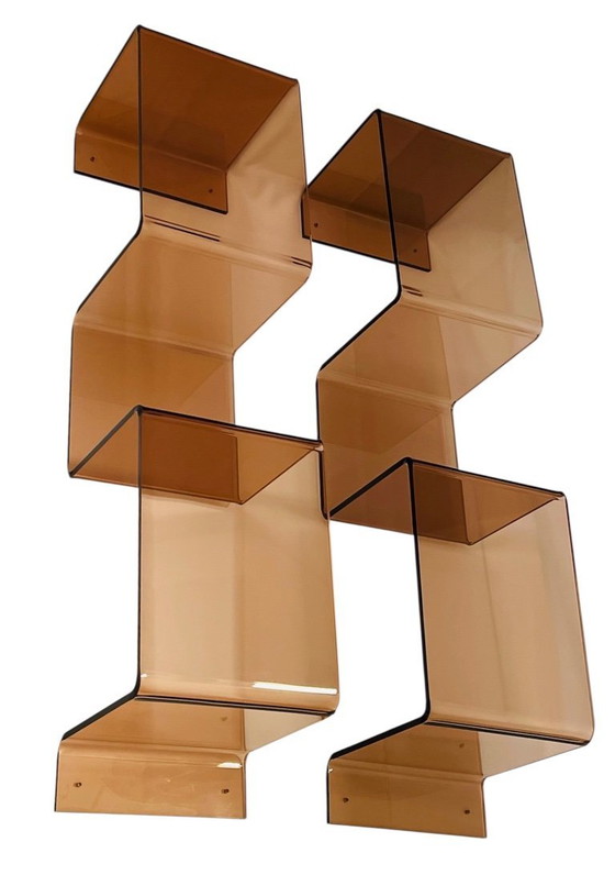 Image 1 of Etagère "serpent" en altuglas par Michel Dumas, France années 70