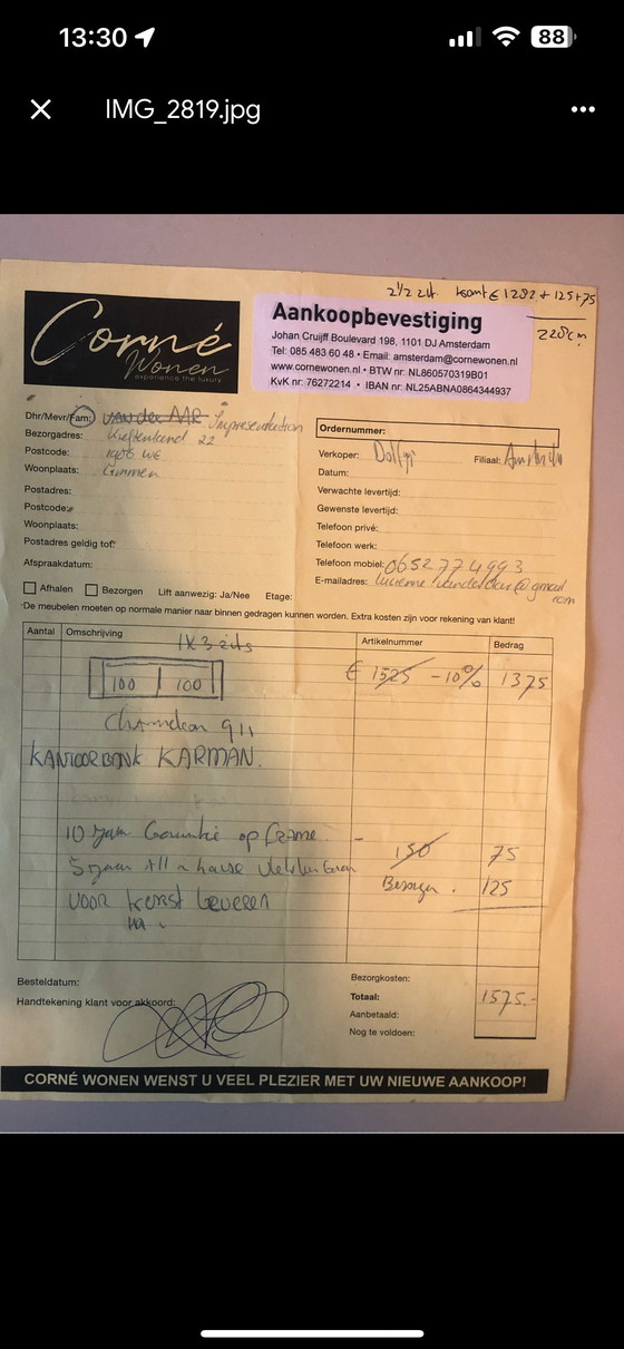 Image 1 of Karman 4-zits bank - Zo goed als nieuw!