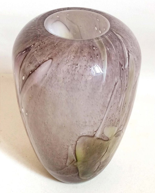 Vaso firmato La Rochère in cristallo Altezza 25,8 cm