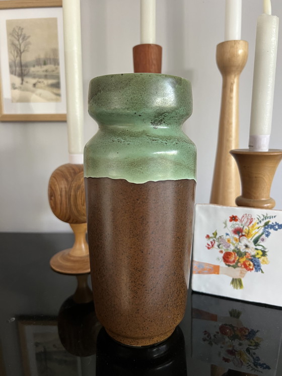 Image 1 of Vaso Germania Ovest 30418 vintage verde marrone