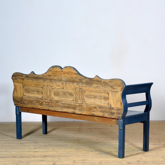 Image 1 of Antique pine bench, 1900s