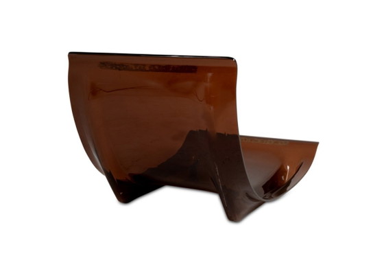 Image 1 of Michel Ducaroy. Paar „Marsala“-Plexiglas-Loungesessel. 1970er Jahre.