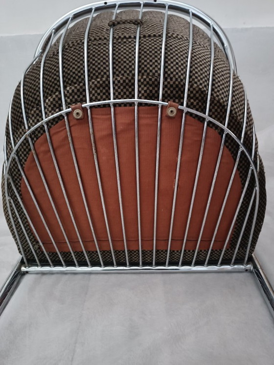 Cantileverstoelen van Gastone Rinaldi voor Rima, jaren 70. – Eetkamerstoelen, Metal (photo 13 of 14)