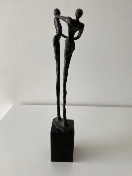 Scultura in bronzo "Grazie" Corry Ammerlaan alta 31 cm!