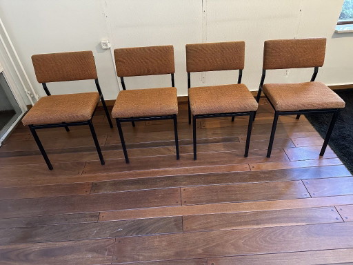 Set van 4 Vintage Design Martin Visser eetkamerstoelen - jaren 60