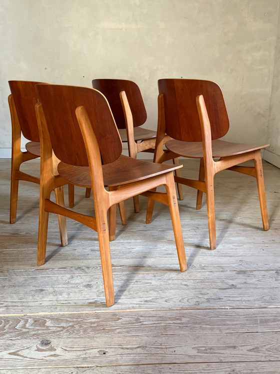Sedie vintage danesi in teak di Borge Mogensen. – Sedie da pranzo, Scandinavian (photo 5 of 16)