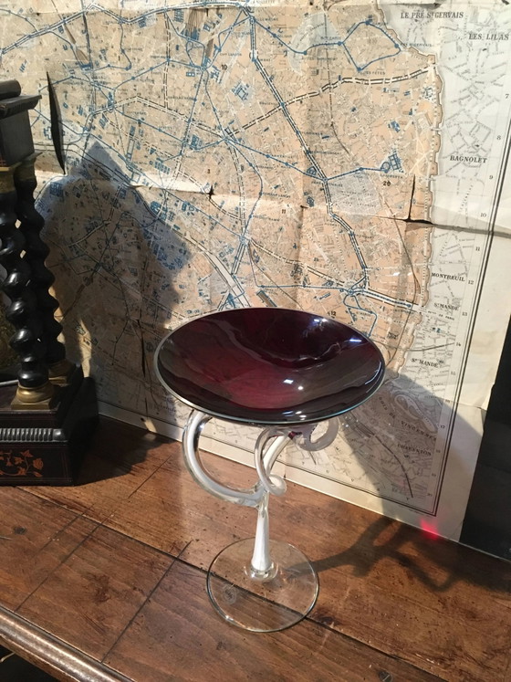 Stretched glass bowl "Alicja" Poland 70s – Crystal, Vintage (photo 4 of 9)