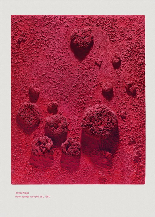 Yves Klein Relief-Éponge Rose (RE 26), 1960 - Poster 50×70 Cm – Paper