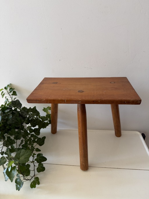 Table à plantes en bois style milieu du siècle