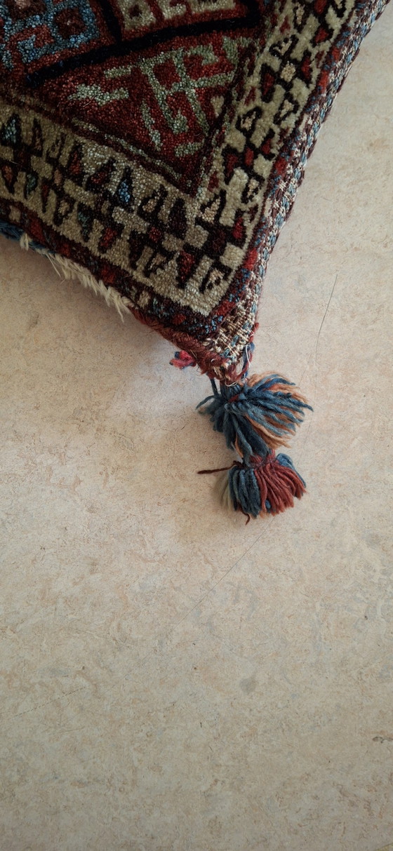 Cuscino persiano antico in lana – Oggetti decorativi, Textile, Wool (photo 3 of 6)
