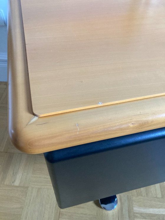 KNOLL Warren Platner Sideboard Lowboard – Leather, Wood (photo 10 of 22)