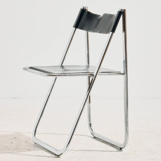MK11936 Tamara klapstoel van Arrben Italië – Arrben Italy, Klapstoelen, Leather, Metal (photo 4 of 18)