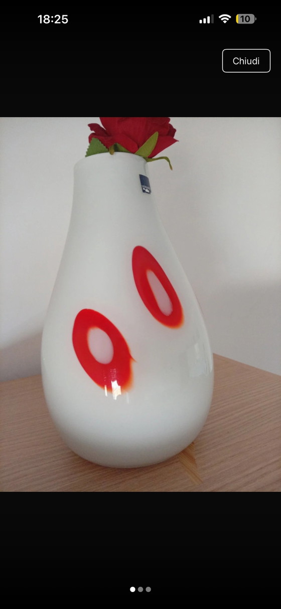 Magnificent Leonardo vase, perfect!!!! – Glass (photo 3 of 13)