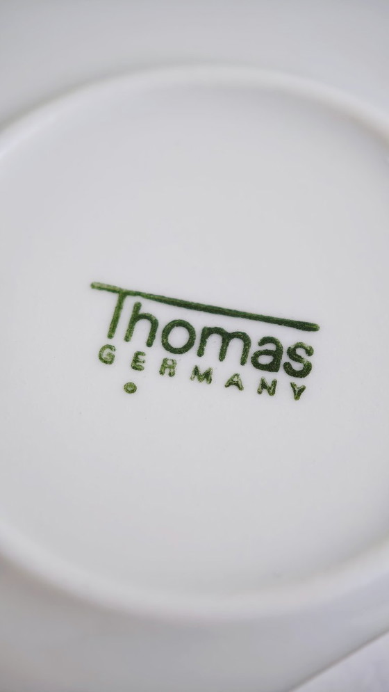 Image 1 of Servizio da tavola Thomas da 6 pezzi, design tedesco, motivo a righe in stile moderno di metà secolo.