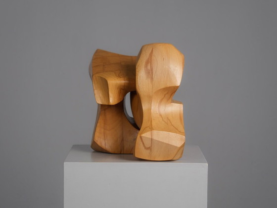 Scultura astratta in legno ad incastro, Joop van Bergen, Paesi Bassi, anni '80 – Sculture, Wood (photo 2 of 9)