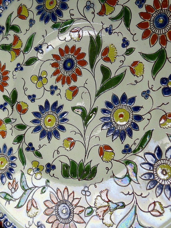 Image 1 of Thun enamel dish signed Schoch-Läderach old Swiss artisanal & rare