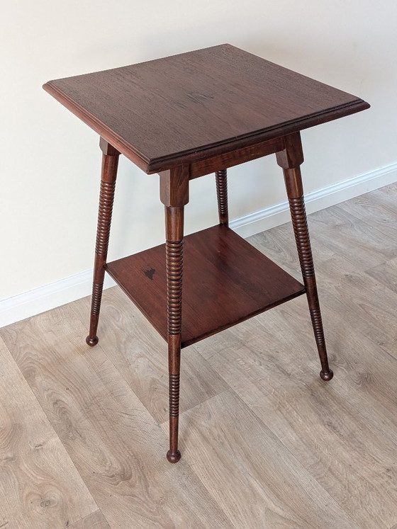 Image 1 of Table d'appoint/table basse de style Arts & Crafts antique par William Birch (vers 1900)