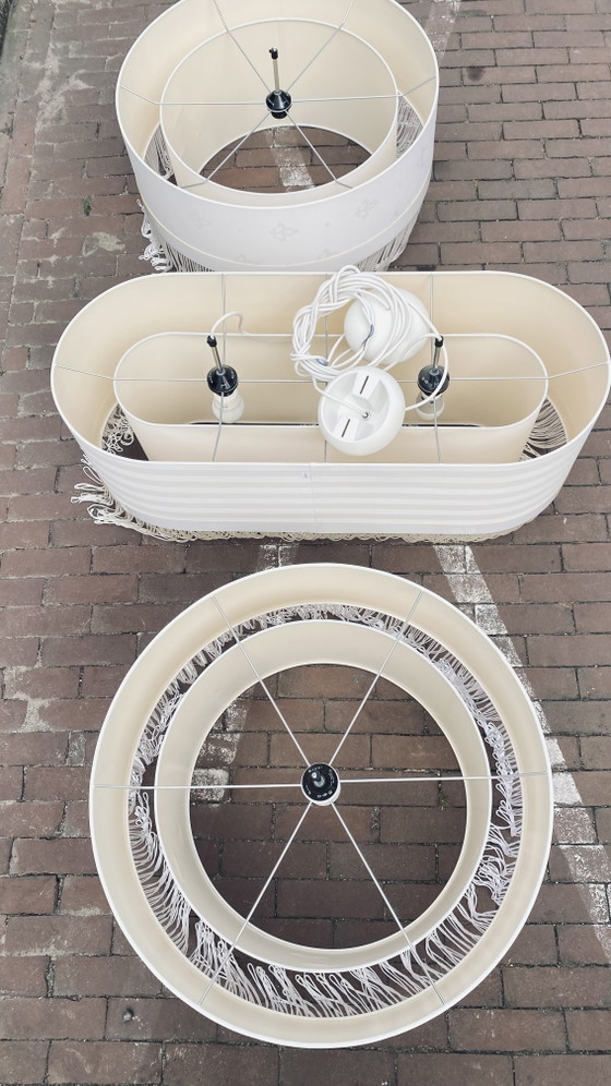 Moooi 2x Fringe 1 E 1x Fringe 6 Lampade a sospensione di design – Metal, Textile (photo 6 of 13)
