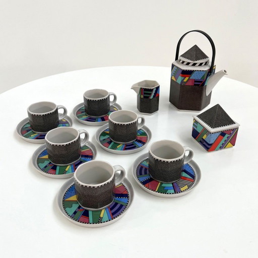 Escenario de servicio de té Metropol de Barbara Brenner para Rosenthal, década de 1990.