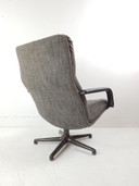 Artifort Fauteuil pivotant Gris Marron Mélange F154