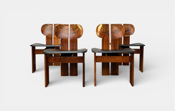 Image 1 of Tobia & Scarpa 'Africa', für Maxalto, Esszimmergarnitur, ca. 1975. Sehr guter Zustand.