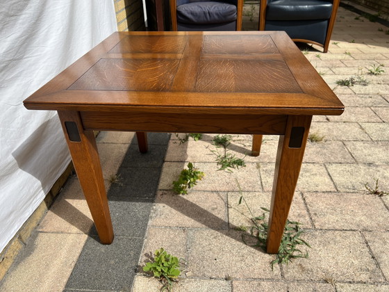 Image 1 of Table basse Art Nouveau en bois de cerisier
