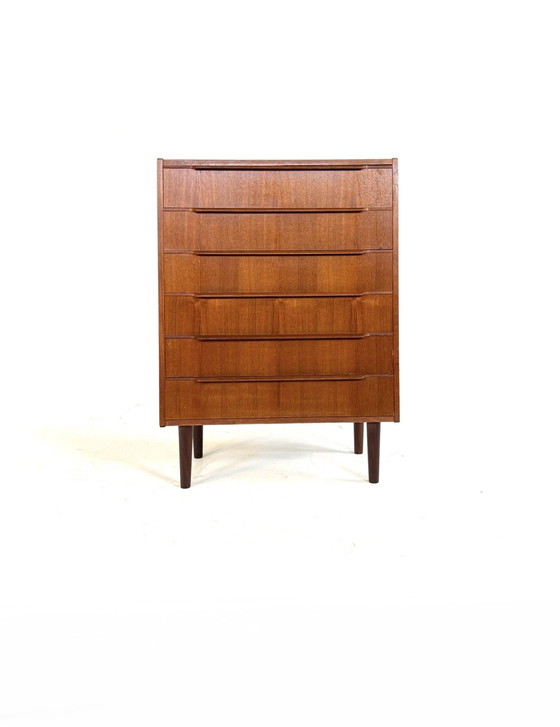 Image 1 of Commode vintage XL danoise en teck, années 60