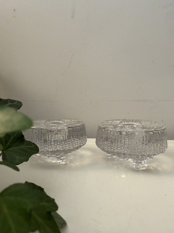Image 1 of Set van 2 kandelaars Iittala Mid Century Scandinavisch design